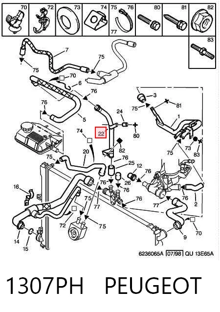 Шланг/патрубок системы охлаждения Fiat/Alfa/Lancia 1483058080 цена, от 19.54 USD