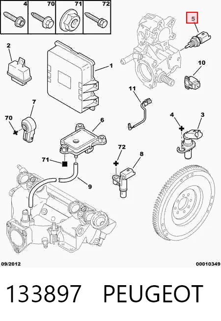 133897 Peugeot/Citroen Термовыключатель