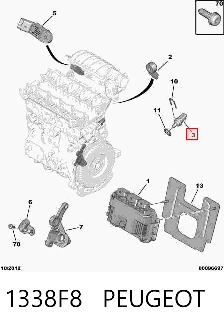 1338F8 Peugeot/Citroen Термовыключатель