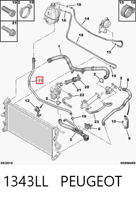 Шланг расширительного бачка нижний Fiat/Alfa/Lancia 1349251080 цена, от 20.18 USD