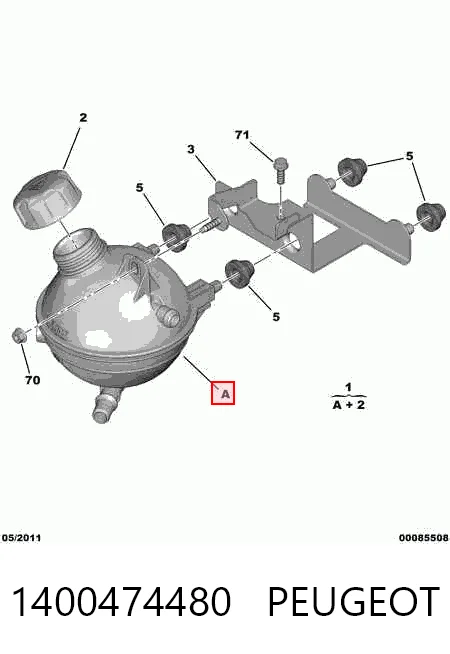 Бачок системы охлаждения 2397ZB1 Polcar