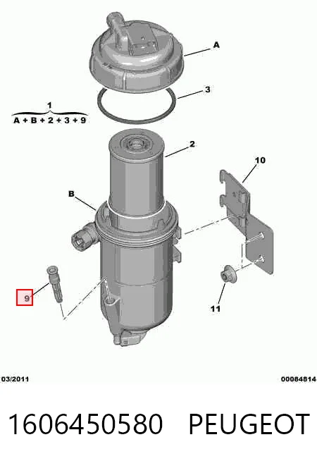 Корпус топливного фильтра Peugeot Boxer III фургон (250) (2006 - 2026) цена, от 97.94 USD