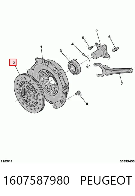 Диск сцепления MBD117U Exedy
