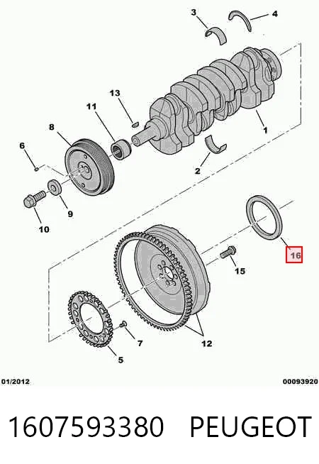 Сальник коленвала задний AND 3S105017 цена, от 5.45 USD