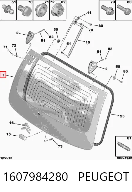 GS5413D21X Splintex Стекло двери задка