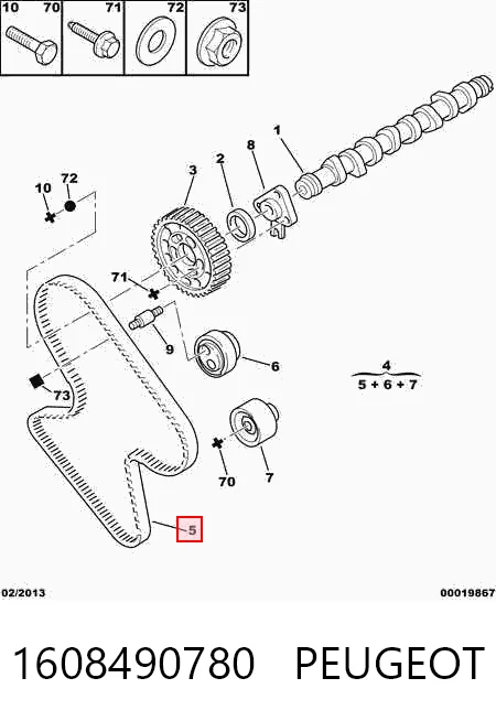 Купить 9620409980 Fiat/Alfa/Lancia Ремень газораспределительного механизма