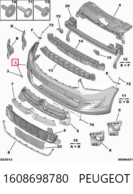 PLR5189681 Plrsolutions Бампер передний в сборе