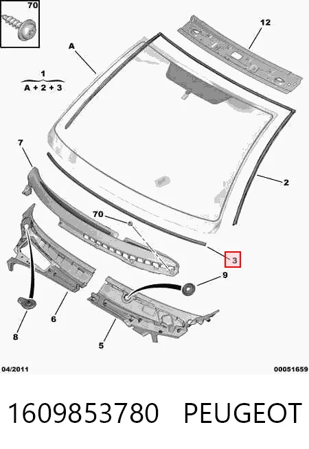 Автостекло на Citroen C3 I FC