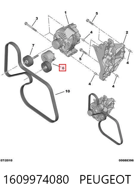 Роликовий модуль натяжителя ремня Fiat Fiorino фургон (225) (2008 - 2026) цена, от 33.05 USD