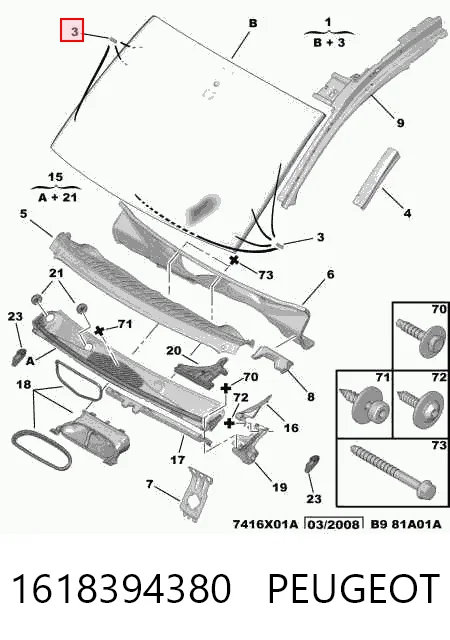 AB60947A Pilkington Автостекло