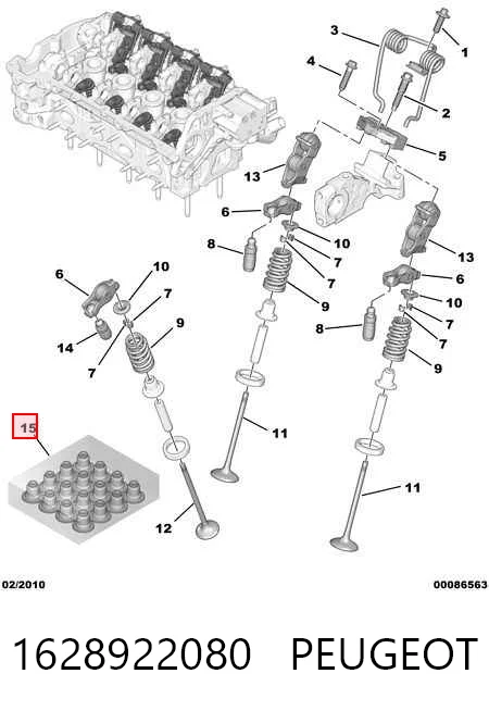 1628922080 Peugeot/Citroen Колпачок маслосъёмный