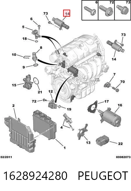 1628924280 Peugeot/Citroen Клапан положения фаз распредвала