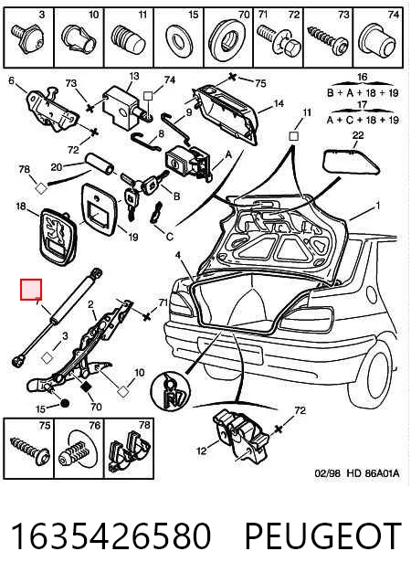 Купить GS0321 Magneti Marelli Амортизатор двери багажника