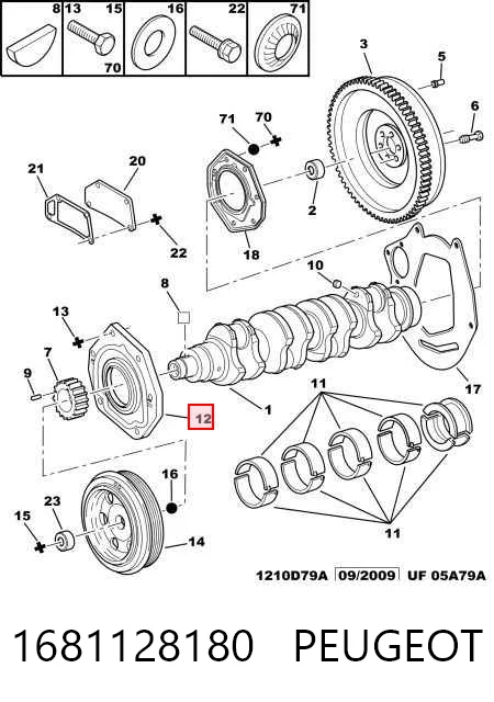 Сальник коленчатого вала Citroen Jumper фургон (230L) (1994 - 2002) цена, от 28.34 USD