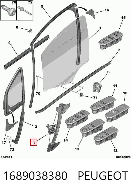Механизм стеклоподъемника водительской двери Magneti Marelli AC1103 цена, от 62.73 USD