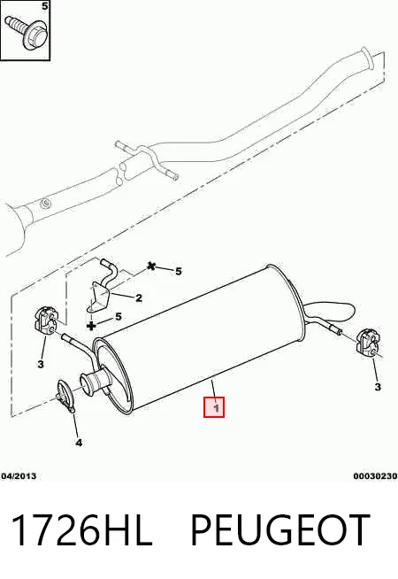 Купить BS135541 Bosal Глушитель задний