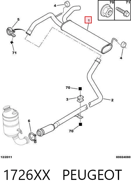 FP2044G32 Polmostrow Выхлопная труба