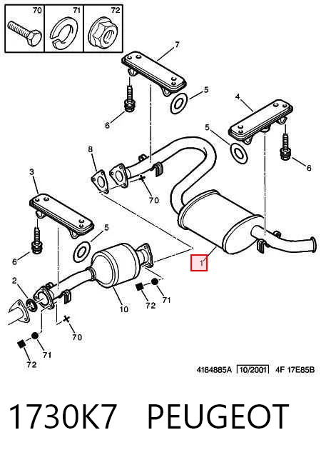 BS280273 Bosal Выхлопная труба