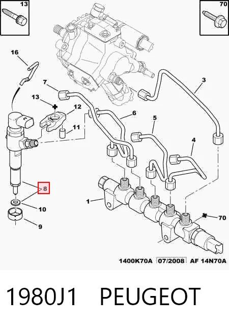 Топливные форсунки 5WS40516 Continental/Siemens