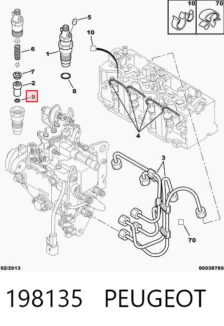 Комплект форсунок Nissan/Infiniti 166267F400 цена, от 1.04 USD