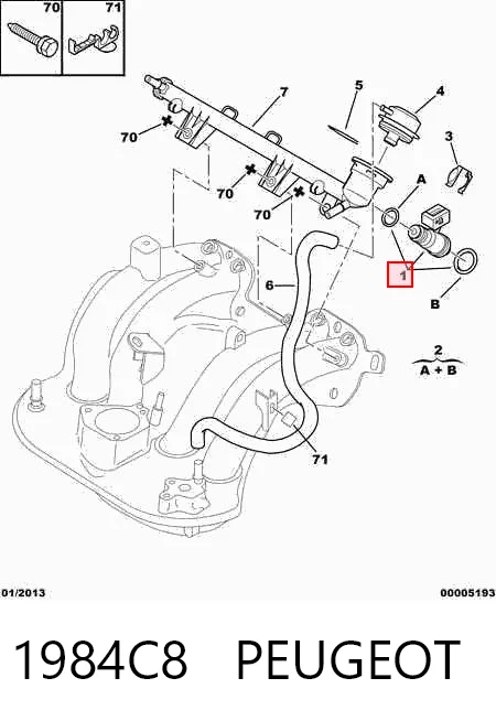 ENT900085 Engitech Топливные форсунки