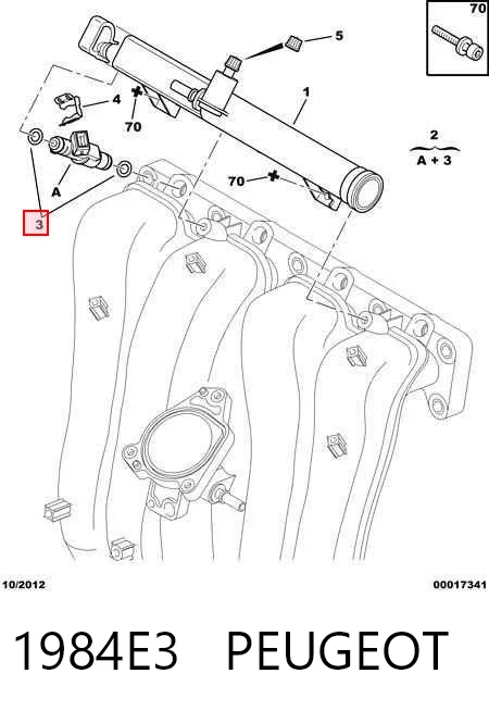 Топливные форсунки на Citroen Xsara Picasso N68