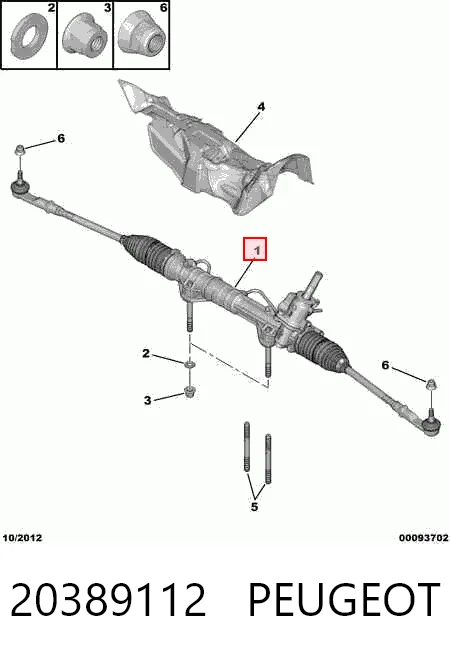 Рулевая рейка 6820000084 Renault (RVI)