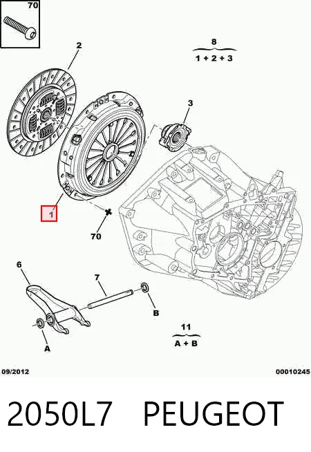 Комплект сцепления Fiat/Alfa/Lancia 9637571280