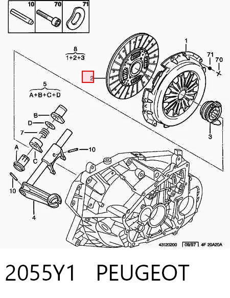 Диск сцепления 9638290180 Fiat/Alfa/Lancia