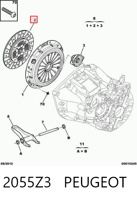 Купить 9637571280 Fiat/Alfa/Lancia Комплект сцепления (диск, корзина, подшипник)