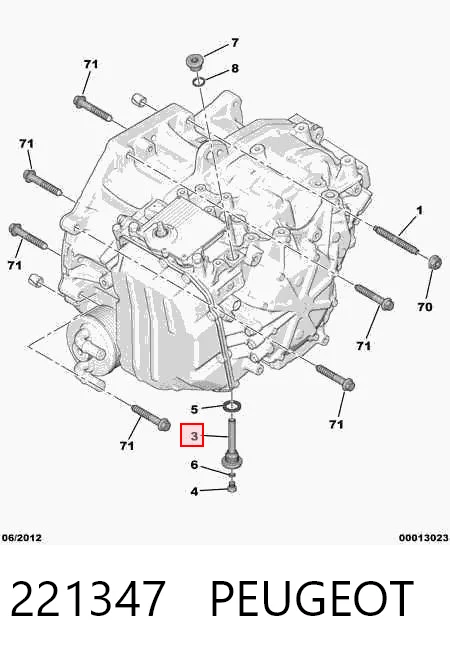 221347 Peugeot/Citroen Индикатор уровня масла в автомате