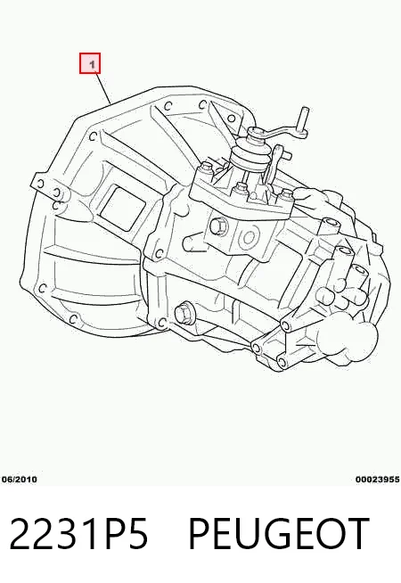 КПП в сборе на Citroen C1 I PM, PN