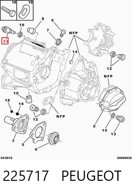 Купить Датчик заднего хода Рено 11 5 dr BC37