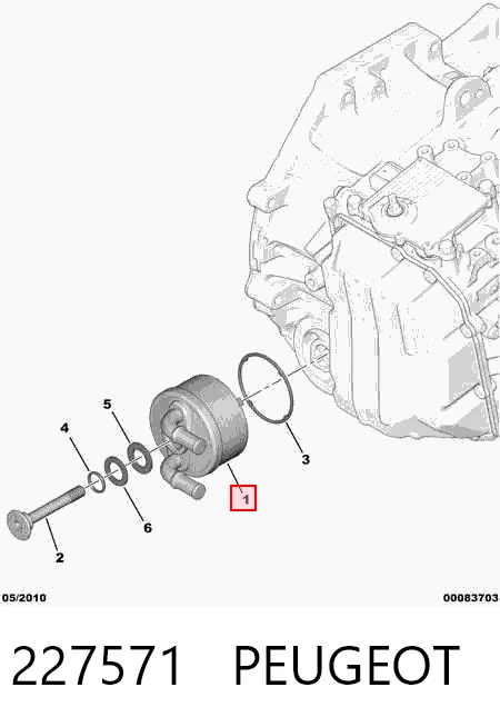 227571 Peugeot/Citroen Радиатор охлаждения, АКПП