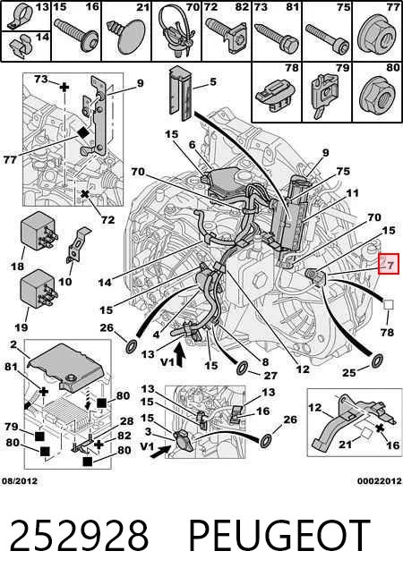 252928 Peugeot/Citroen Датчик скорости спидометра