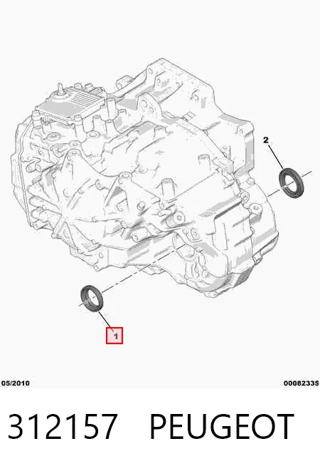 312157 Peugeot/Citroen Сальник полуоси переднего моста левой