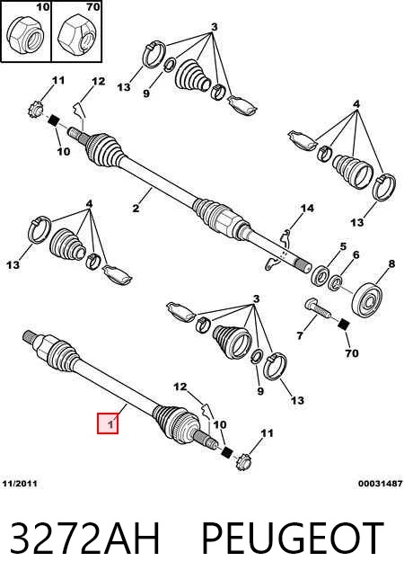 Привод передний левый Posterparts BB1312 цена, от 77.48 USD