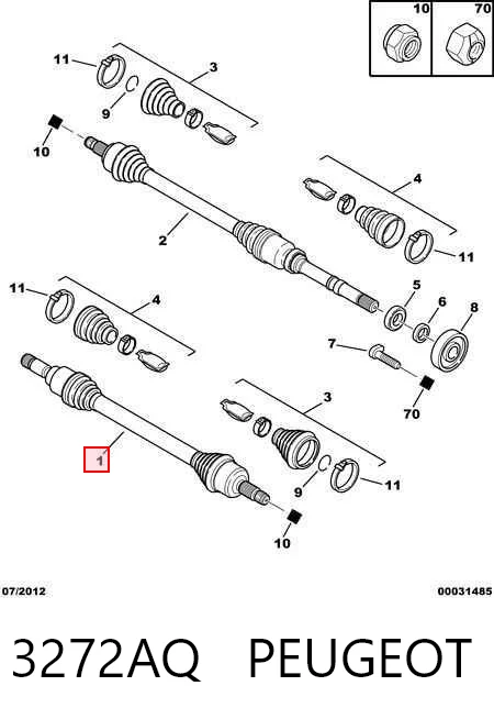 Купить 0021045 GKN-Spidan Привод в сборе левый