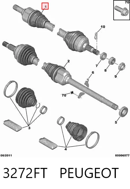 Левая полуось Maxgear 492318