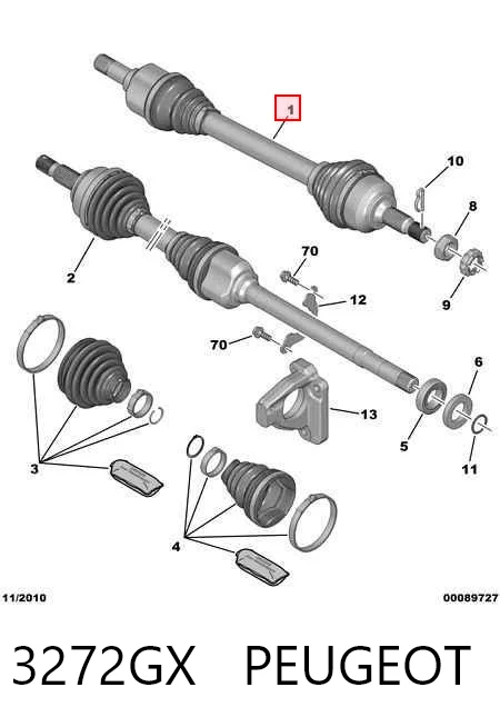 Купить DP2110101804 Dr!ve+ Привод в сборе левый