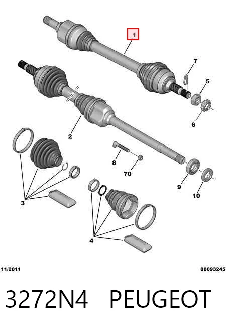 Купить 491845 Maxgear Привод в сборе левый