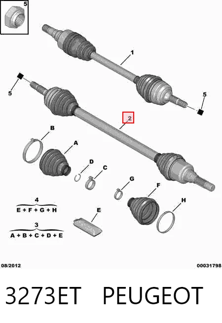 Правая полуось 491112 Maxgear