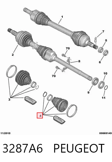 Пыльник ШРУСа внутренний 0024747 GKN-Spidan