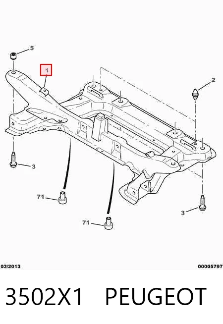 Подрамник передней подвески на Citroen Xsara  N1
