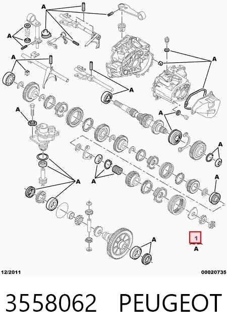 Ремкомплект КПП Peugeot 301 седан (2013 - 2026) цена, от 92.71 USD