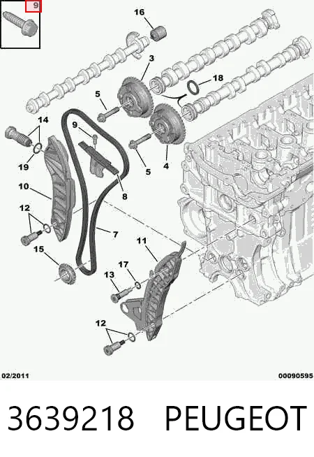 Комплект цепи ГРМ SKCC123F Dolz