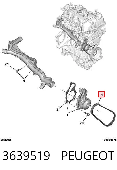  Ремень генератора Peugeot 301 