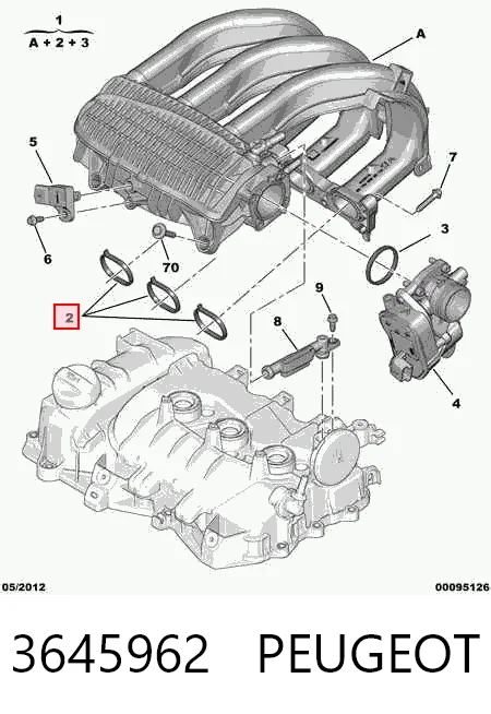 Купить SU00101099 Toyota Прокладка впускного коллектора