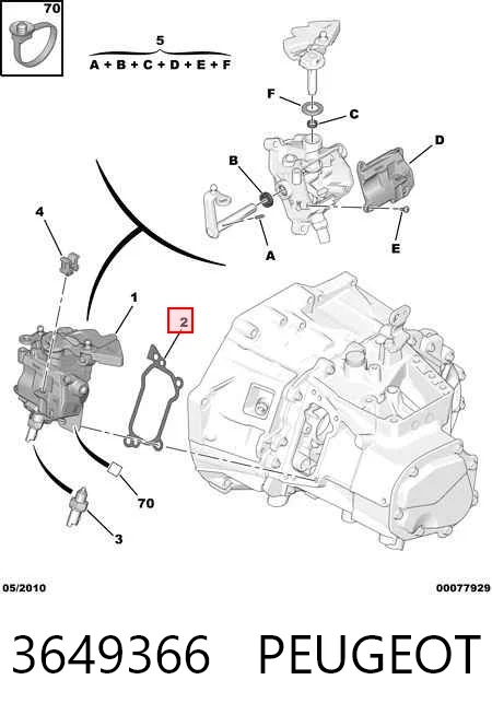 DMB202 Rover Прокладка гидравлического модуля управления КПП