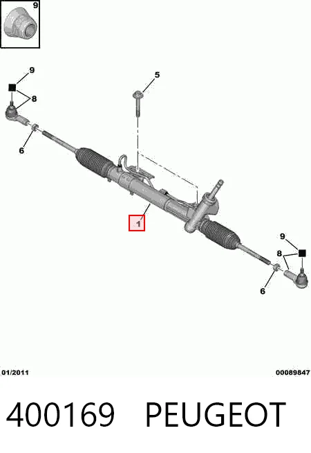400169 Peugeot/Citroen Управление рулевое в сборе